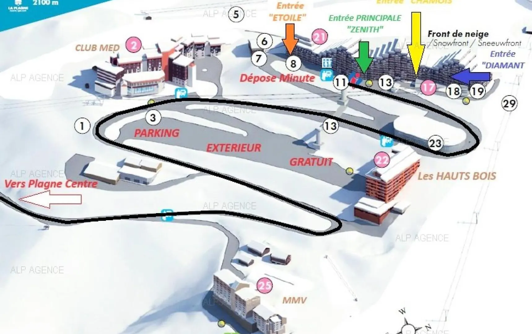 Apartment Residence Aime 2000 - Studio 3/4 Pers - Aime 2000 Diamant- Plagne Aime 2000 Mae-9544 La Plagne France