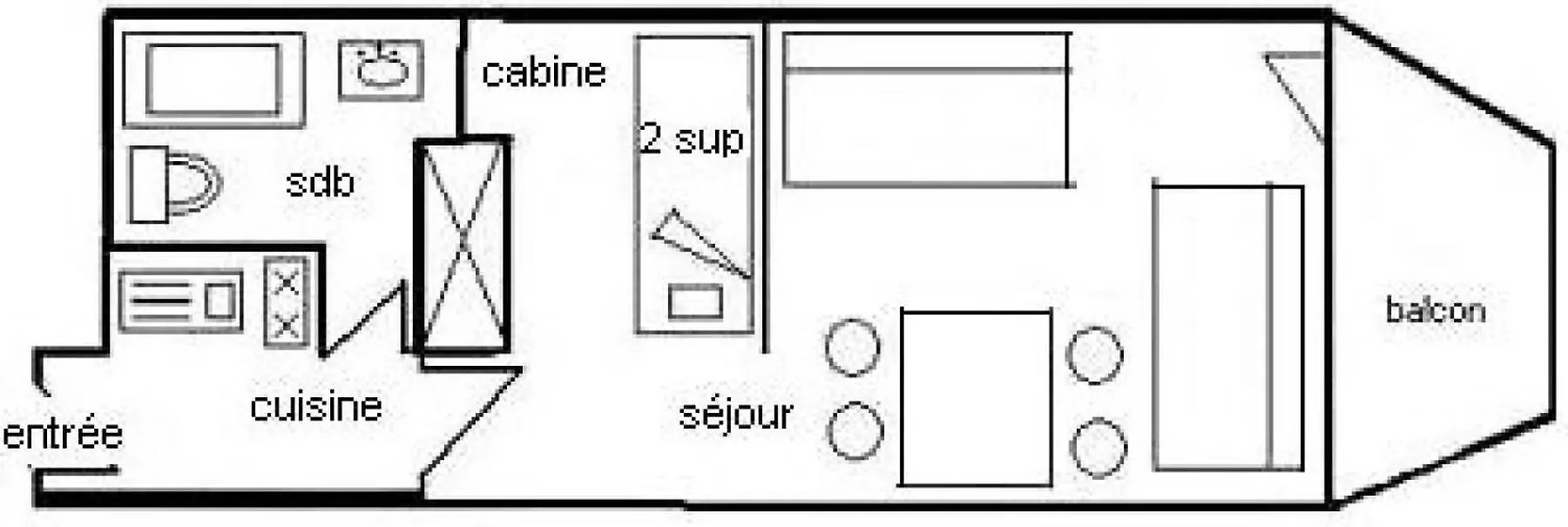 Residence Aime 2000 - Studio 3/4 Pers - Aime 2000 Diamant- Plagne Aime 2000 Mae-9544 La Plagne Apartment